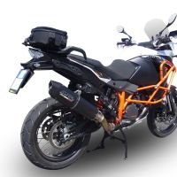 GPR exhaust compatible with  Ktm 1290 Super Adventure 2017-2020, Furore Poppy, Slip-on exhaust including link pipe 