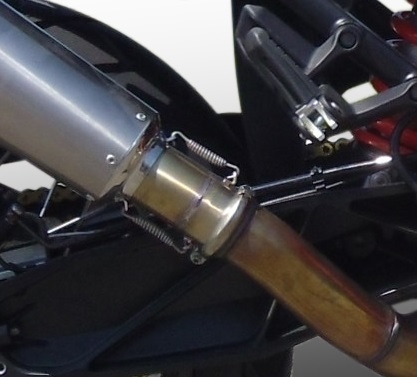 GPR exhaust compatible with  Ktm 1290 Super Adventure 2015-2016, Gpe Ann. titanium, Slip-on exhaust including link pipe 