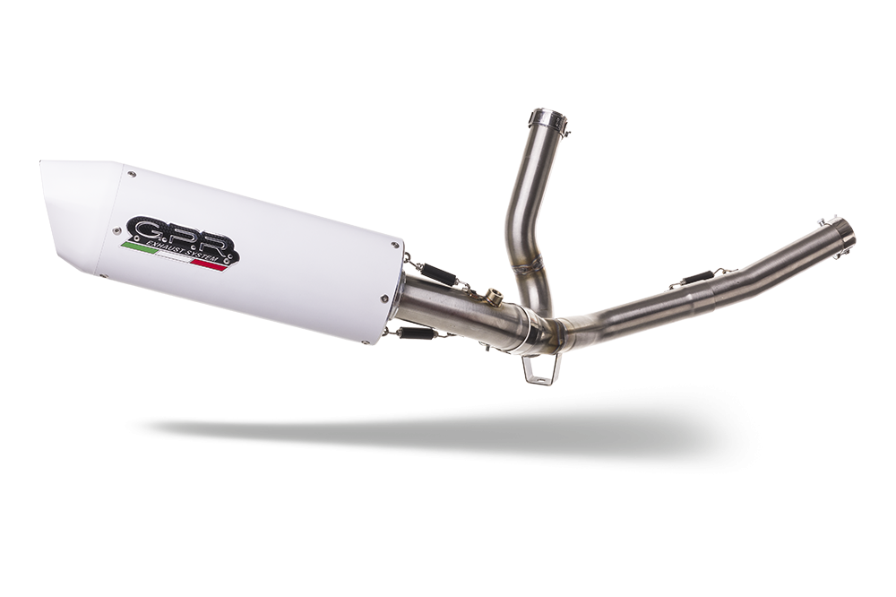 GPR exhaust compatible with  Suzuki V-Strom 650 2017-2020, Albus Evo4, Mid-Full system exhaust including removable db killer 