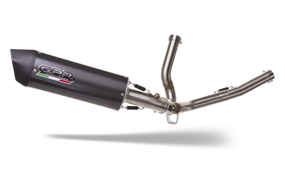 GPR exhaust compatible with  Suzuki SV650 SV650S 1999-2002, Furore Poppy, Mid-Full system exhaust including removable db killer 