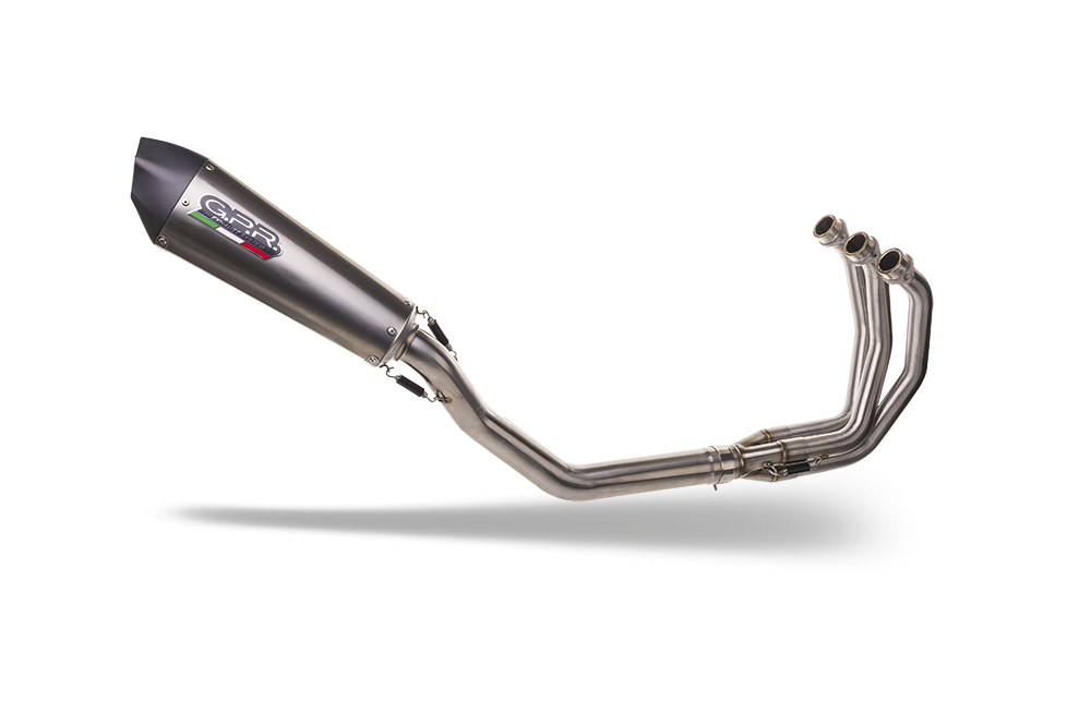 GPR exhaust compatible with  Yamaha XSR900 2022-2023, Gpe Ann. titanium, Full system exhaust, including removable db killer 