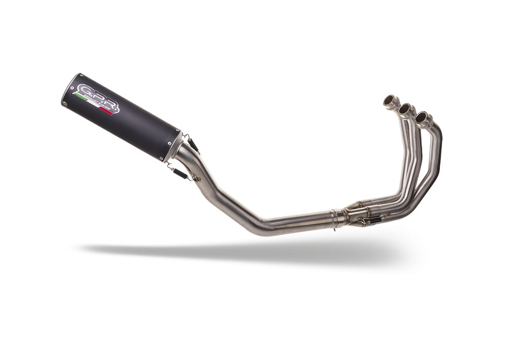 GPR exhaust compatible with  Yamaha XSR900 2022-2023, M3 Black Titanium, Full system exhaust, including removable db killer 