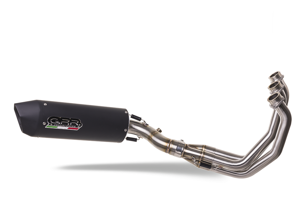 GPR exhaust compatible with  Yamaha FJ-09 Tracer GT 2018-2020, Furore Evo4 Nero, Full system exhaust, including removable db killer 