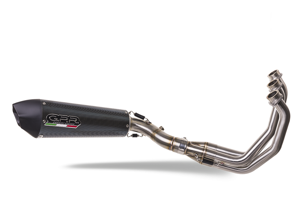 GPR exhaust compatible with  Yamaha FJ-09 Tracer GT 2018-2020, Gpe Ann. Poppy, Full system exhaust, including removable db killer 