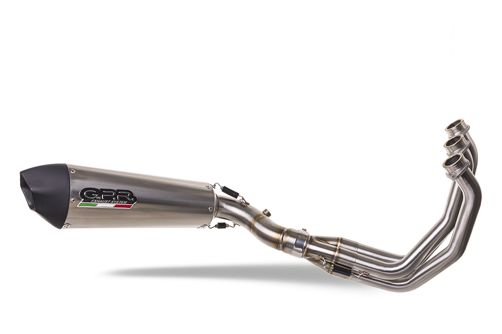 GPR exhaust compatible with  Yamaha XSR900 2022-2023, Gpe Ann. titanium, Full system exhaust, including removable db killer 