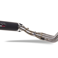 GPR exhaust compatible with  Yamaha FJ-09 Tracer 2017-2020, M3 Black Titanium, Full system exhaust, including removable db killer 