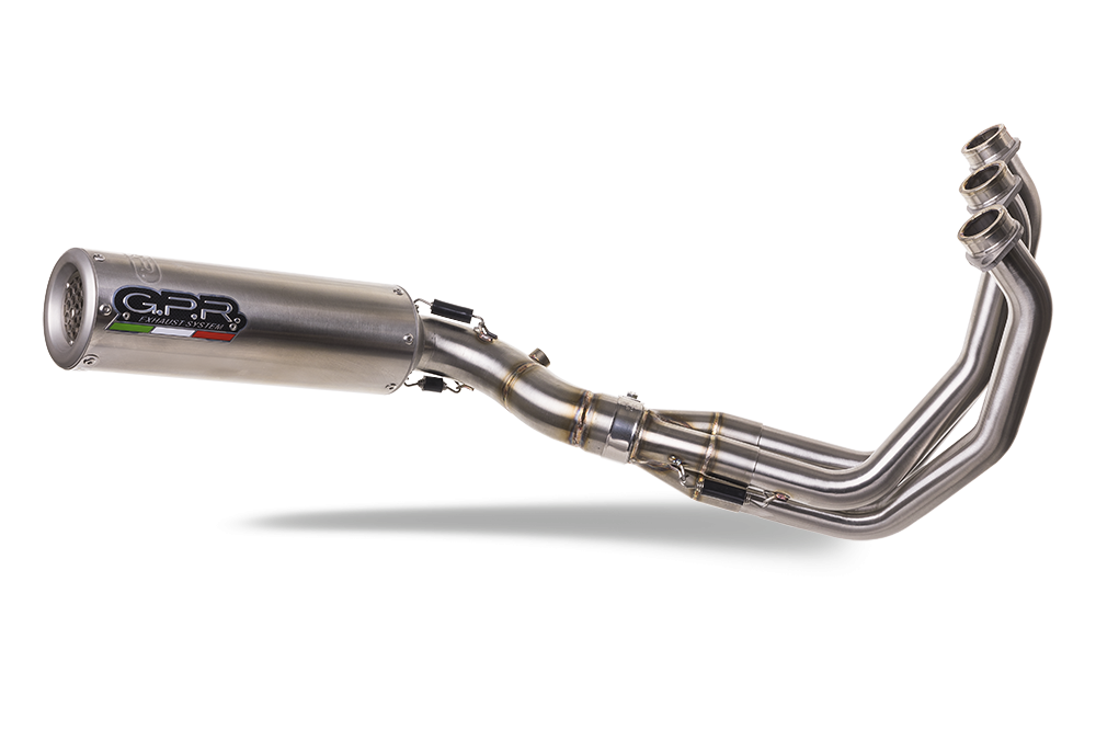 GPR exhaust compatible with  Triumph Trident 660 2021-2024, M3 Inox , Full system exhaust, including removable db killer 