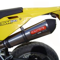 GPR exhaust compatible with  Husqvarna TE 610 E - SM 610  2007-2009, Gpe Ann. titanium, Slip-on exhaust including removable db killer and link pipe 