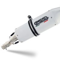 GPR exhaust compatible with  Moto Guzzi V85TT 2021-2023, Albus Evo4, Slip-on exhaust including removable db killer and link pipe 