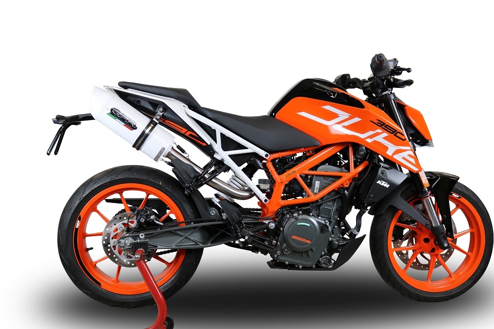 GPR exhaust compatible with  Ktm 250 Duke  2017-2020, Albus Evo4, Slip-on exhaust including link pipe and removable db killer 