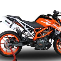 GPR exhaust compatible with  Ktm RC 390 2017-2020, Albus Evo4, Slip-on exhaust including link pipe and removable db killer 