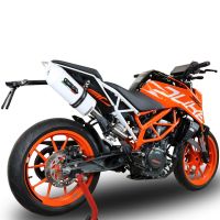 GPR exhaust compatible with  Ktm 250 Duke  2017-2020, Albus Evo4, Slip-on exhaust including link pipe and removable db killer 