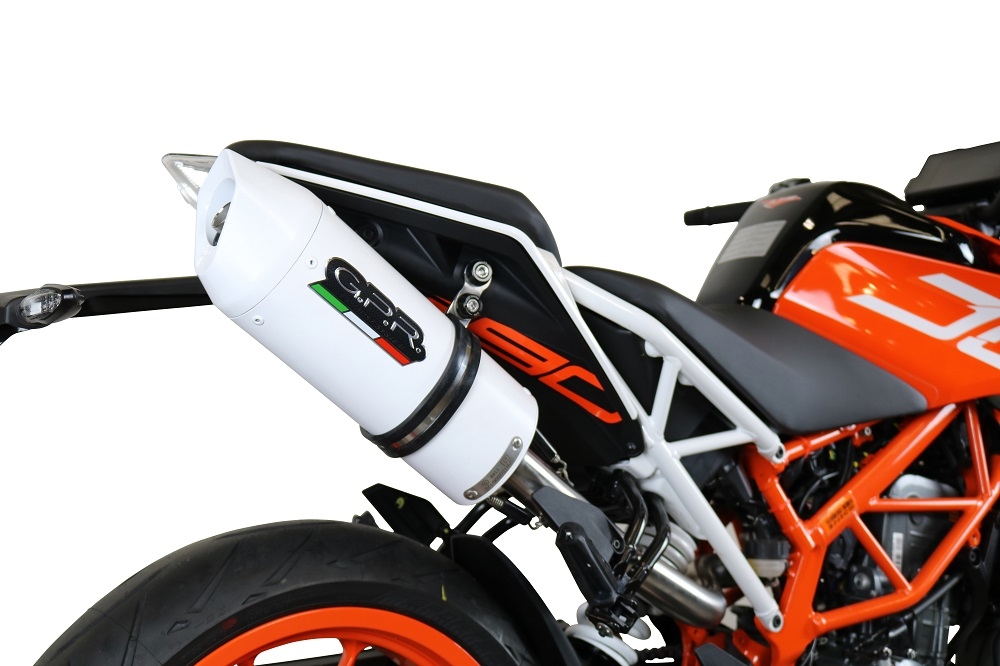 GPR exhaust compatible with  Ktm 250 Duke  2017-2020, Albus Evo4, Slip-on exhaust including link pipe and removable db killer 