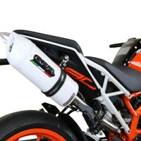 GPR exhaust compatible with  Ktm RC 390 2017-2020, Albus Evo4, Slip-on exhaust including link pipe and removable db killer 