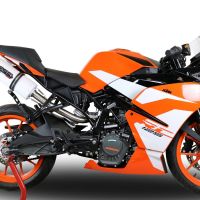 GPR exhaust compatible with  Ktm RC 125 2017-2020, Albus Evo4, Slip-on exhaust including link pipe and removable db killer 