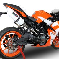 GPR exhaust compatible with  Ktm RC 125 2017-2020, Albus Evo4, Slip-on exhaust including link pipe and removable db killer 