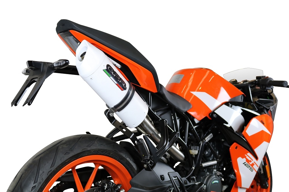 GPR exhaust compatible with  Ktm RC 125 2017-2020, Albus Evo4, Slip-on exhaust including link pipe and removable db killer 