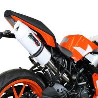 GPR exhaust compatible with  Ktm RC 125 2017-2020, Albus Evo4, Slip-on exhaust including link pipe and removable db killer 