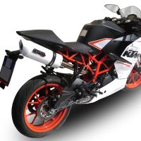 GPR exhaust compatible with  Ktm RC 390 2015-2016, Albus Ceramic, Slip-on exhaust including removable db killer and link pipe 