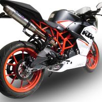 GPR exhaust compatible with  Ktm RC 390 2015-2016, Deeptone Inox, Slip-on exhaust including link pipe 