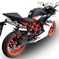 GPR exhaust compatible with  Ktm RC 390 2015-2016, Deeptone Inox, Slip-on exhaust including link pipe 