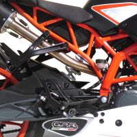 GPR exhaust compatible with  Ktm RC 390 2015-2016, M3 Black Titanium, Slip-on exhaust including link pipe 