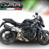 GPR exhaust compatible with  Mv Agusta Brutale 1090 R-RR  2010-2016, Gpe Ann. Poppy, Slip-on exhaust including removable db killer and link pipe 