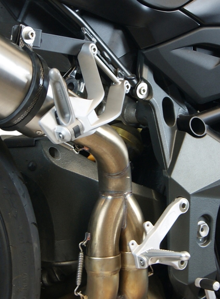 GPR exhaust compatible with  Mv Agusta Brutale 990 R 2010-2011, Gpe Ann. Poppy, Slip-on exhaust including removable db killer and link pipe 