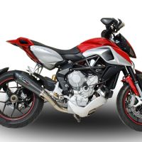 GPR exhaust compatible with  Mv Agusta Rivale / Stradale 800 2014-2016, Gpe Ann. Poppy, Slip-on exhaust including removable db killer and link pipe 