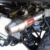 GPR exhaust compatible with  Polaris Sportsman 800 X2 2007/2010  2007-2010, Deeptone Atv, Slip-on exhaust including removable db killer and link pipe 