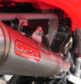 GPR exhaust compatible with  Honda TRX 400EX 1999-2014, Powercone Evo, Slip-on exhaust including removable db killer and link pipe 