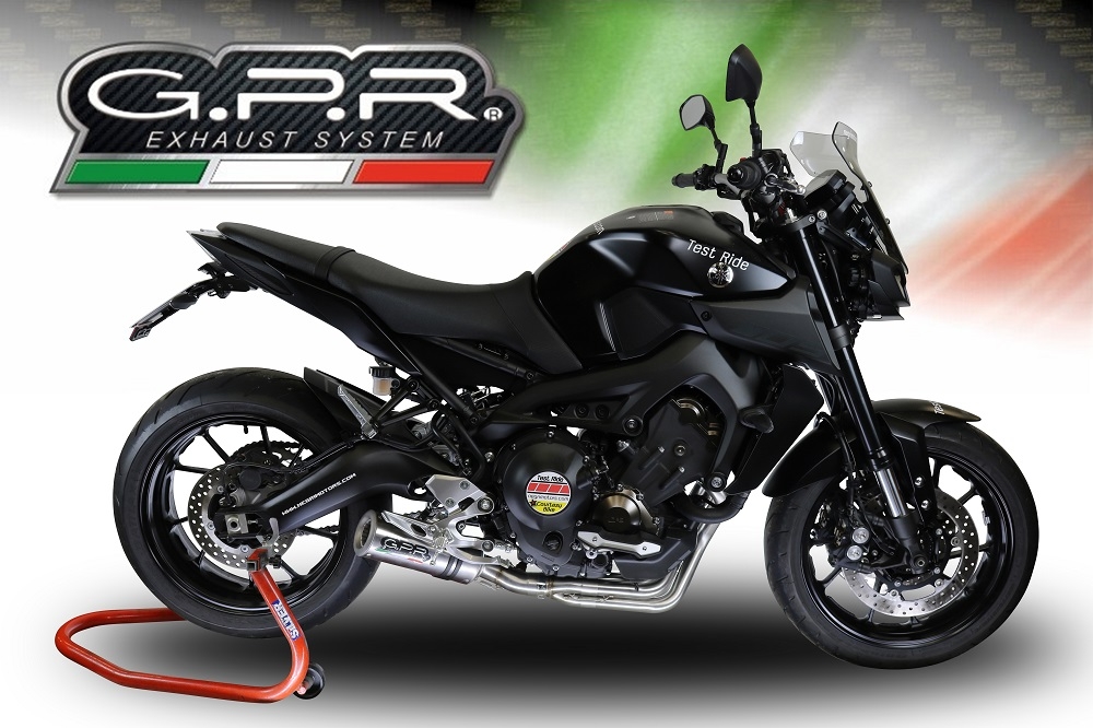 GPR exhaust compatible with  Yamaha FZ-09 2017-2020, M3 Inox , Full system exhaust, including removable db killer 