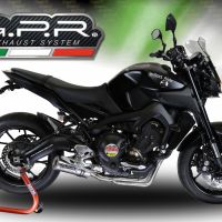 GPR exhaust compatible with  Yamaha Tracer 9 GT 2021-2023, M3 Inox , Full system exhaust, including removable db killer 