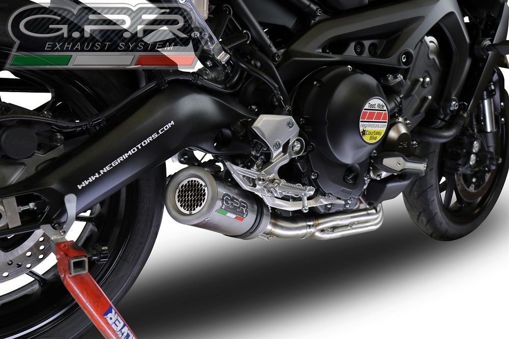 GPR exhaust compatible with  Yamaha Tracer 9 GT 2021-2023, M3 Inox , Full system exhaust, including removable db killer 