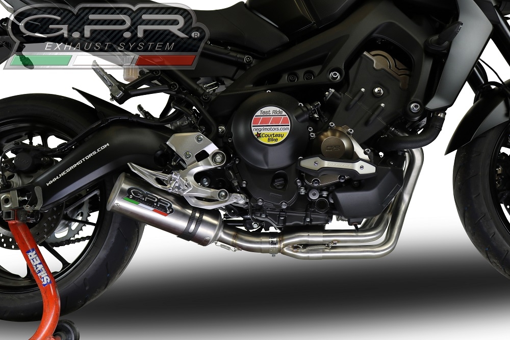 GPR exhaust compatible with  Yamaha FJ-09 Tracer GT 2018-2020, M3 Inox , Full system exhaust, including removable db killer 