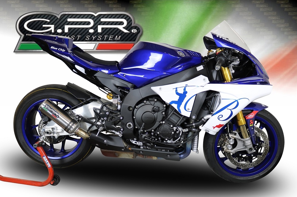 GPR exhaust compatible with  Yamaha R1 2017-2019, M3 Inox , Slip-on exhaust including removable db killer and link pipe 