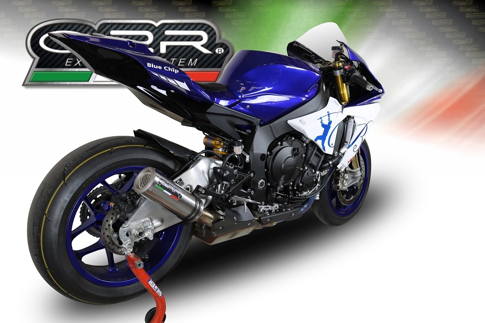 GPR exhaust compatible with  Yamaha R1 2017-2019, M3 Inox , Slip-on exhaust including removable db killer and link pipe 