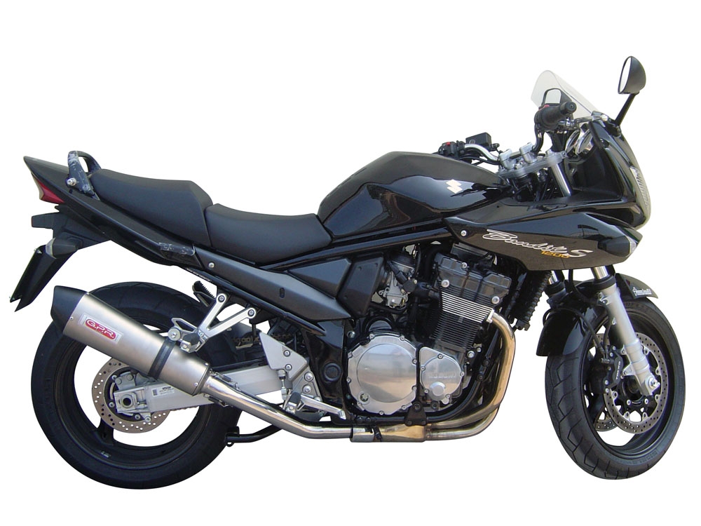 GPR exhaust compatible with  Suzuki Gsf 1200 Bandit - S  2005-2006, Gpe Ann. titanium, Slip-on exhaust including removable db killer and link pipe 