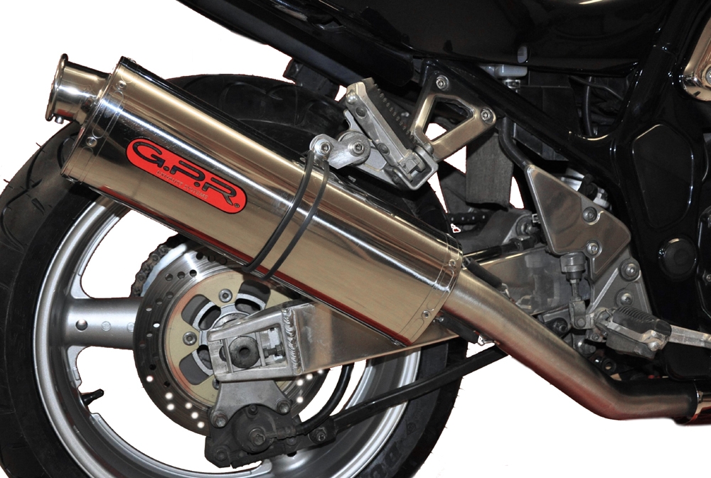 GPR exhaust compatible with  Suzuki Gsf 1200 Bandit - S 1997-2004, Trioval, Slip-on exhaust including removable db killer and link pipe 