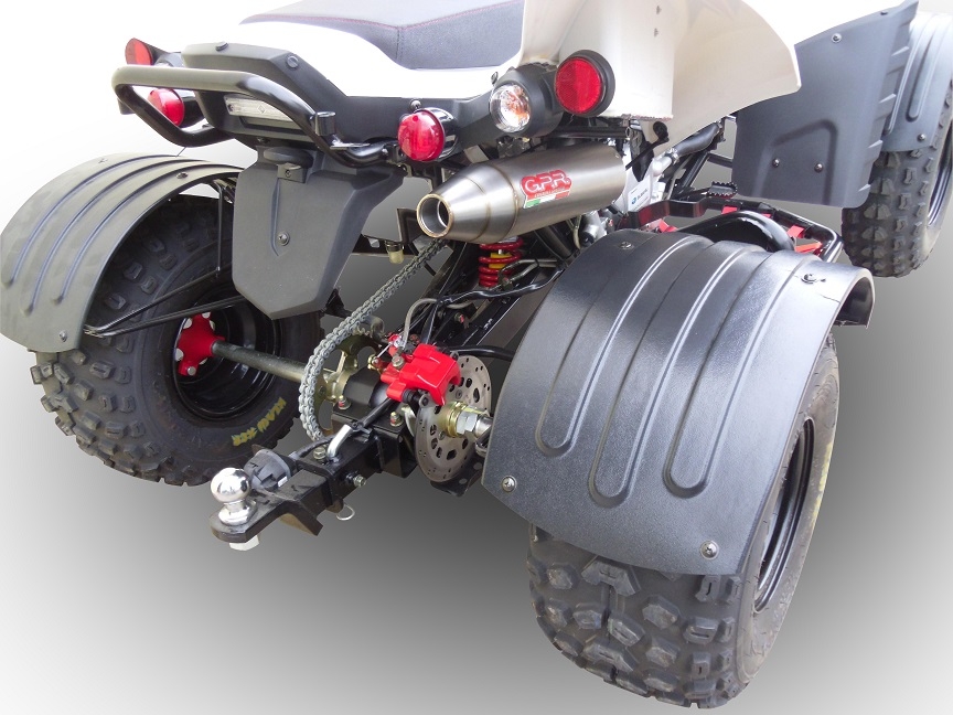 GPR exhaust compatible with  Beeline Bestia 5.5 Supermoto / Offroad 2011-2021, Deeptone Atv, Full system exhaust, including removable db killer  