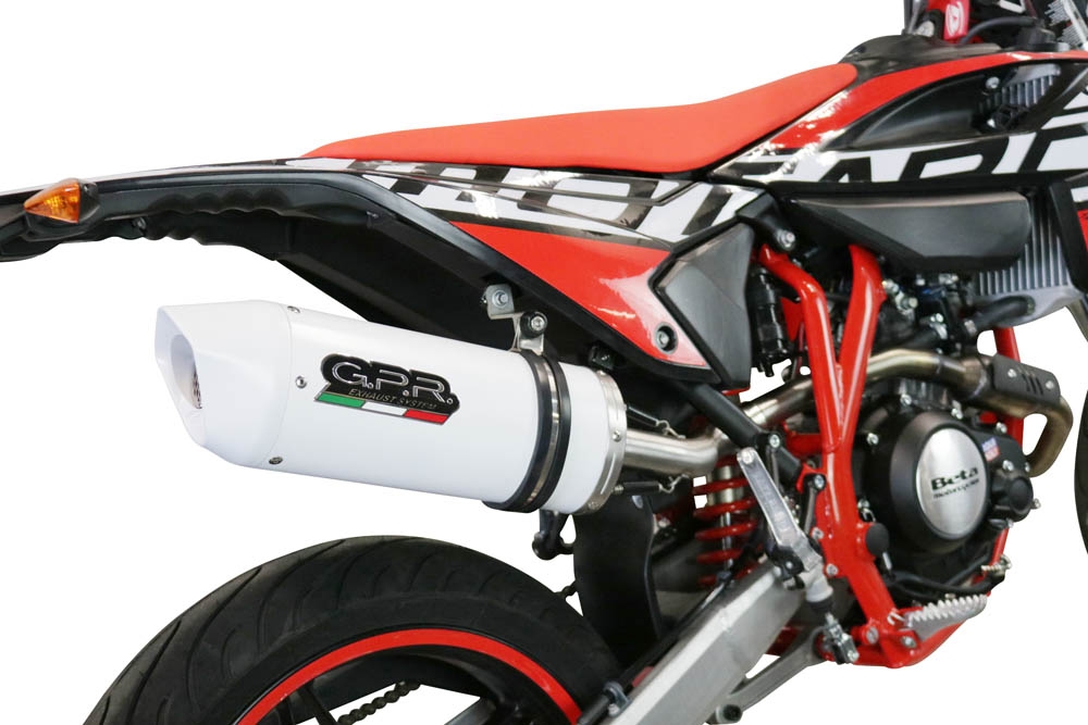 GPR exhaust compatible with  Beta RR 125 4T Enduro 2021-2024, Albus Evo4, Slip-on exhaust including link pipe and removable db killer 