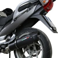 GPR exhaust compatible with  Bmw R1200R 2006-2010, Furore Nero, Slip-on exhaust including removable db killer and link pipe 