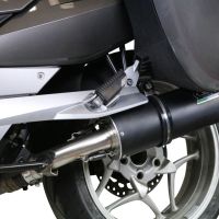 GPR exhaust compatible with  Bmw R1200R 2006-2010, Furore Nero, Slip-on exhaust including removable db killer and link pipe 