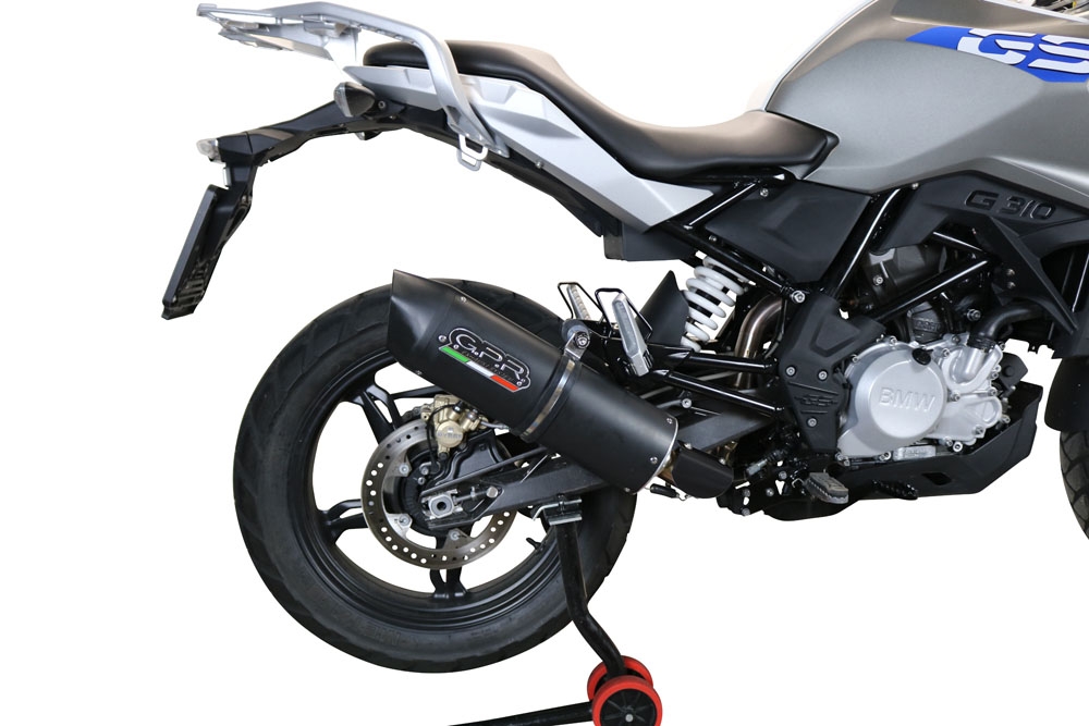 GPR exhaust compatible with  Bmw G310GS 2022-2024, Furore Evo4 Nero, Full system exhaust, including removable db killer 