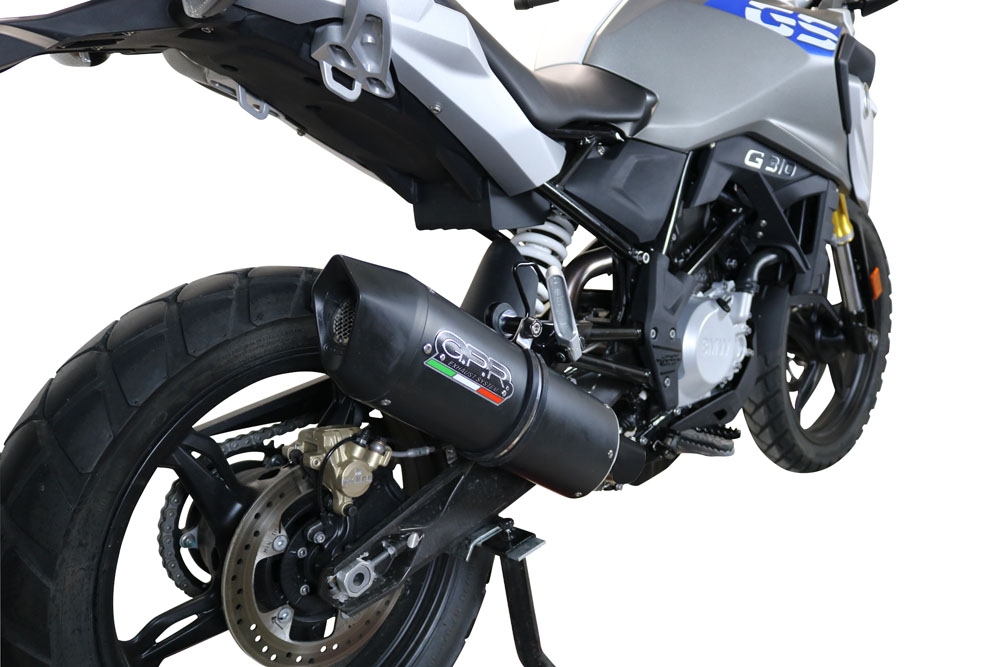 GPR exhaust compatible with  Bmw G310GS 2017-2021, Furore Evo4 Nero, Full system exhaust, including removable db killer 