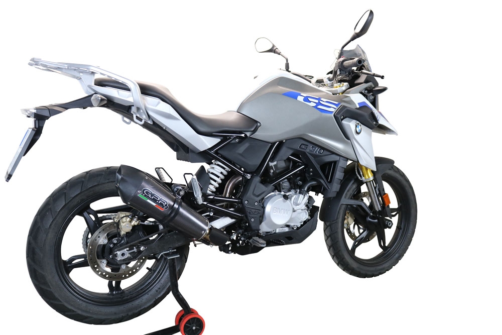 GPR exhaust compatible with  Bmw G310GS 2017-2021, GP Evo4 Poppy, Full system exhaust, including removable db killer 