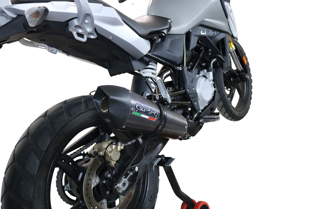 GPR exhaust compatible with  Bmw G310GS 2022-2024, Gpe Ann. Poppy, Full system exhaust, including removable db killer 