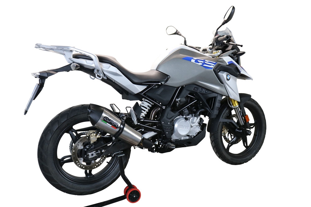 GPR exhaust compatible with  Bmw G310GS 2022-2024, Gpe Ann. titanium, Full system exhaust, including removable db killer 