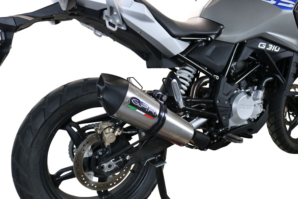 GPR exhaust compatible with  Bmw G310GS 2017-2021, GP Evo4 Titanium, Full system exhaust, including removable db killer 