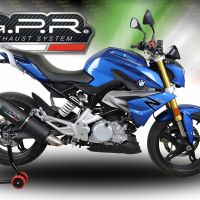 GPR exhaust compatible with  Bmw G310R 2022-2024, Furore Evo4 Nero, Full system exhaust, including removable db killer 